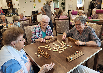 Unsere Gäste der Tagespflege beim Spielevormittag Seniorenbetreuung - Tagespflege Duisburg